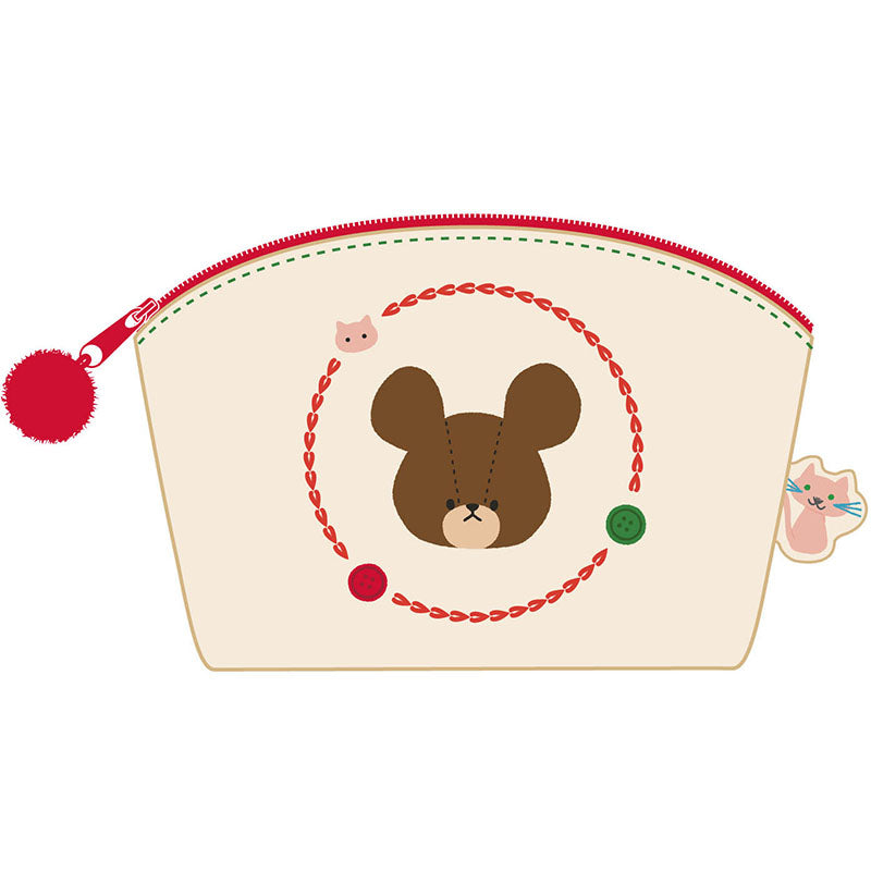 くまのがっこう ジャッキーとねこ ポーチ