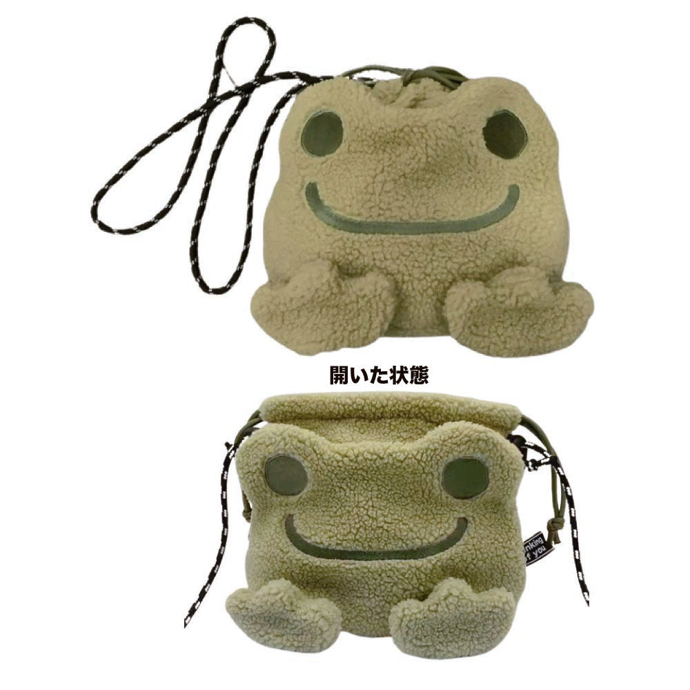 ピクルス もこフェイス 巾着サコッシュ