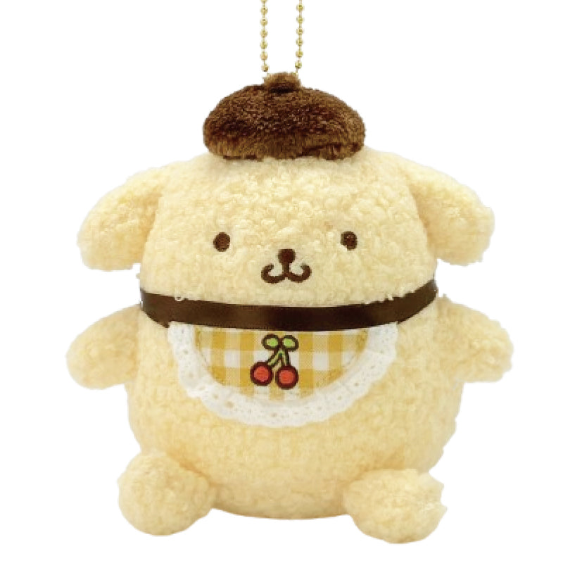 ポムポムプリン さくらんぼチェック マスコット