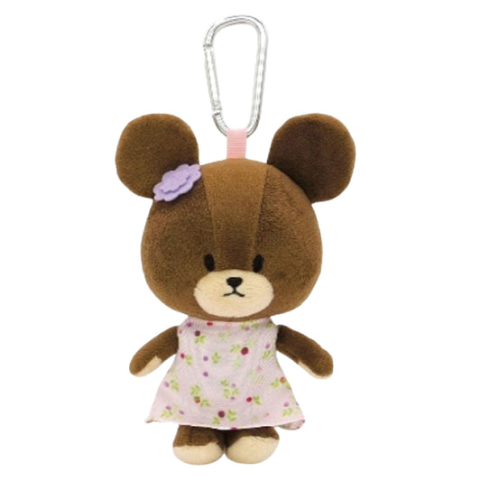 くまのがっこう ぬいぐるみエコバッグ 小花柄 PK