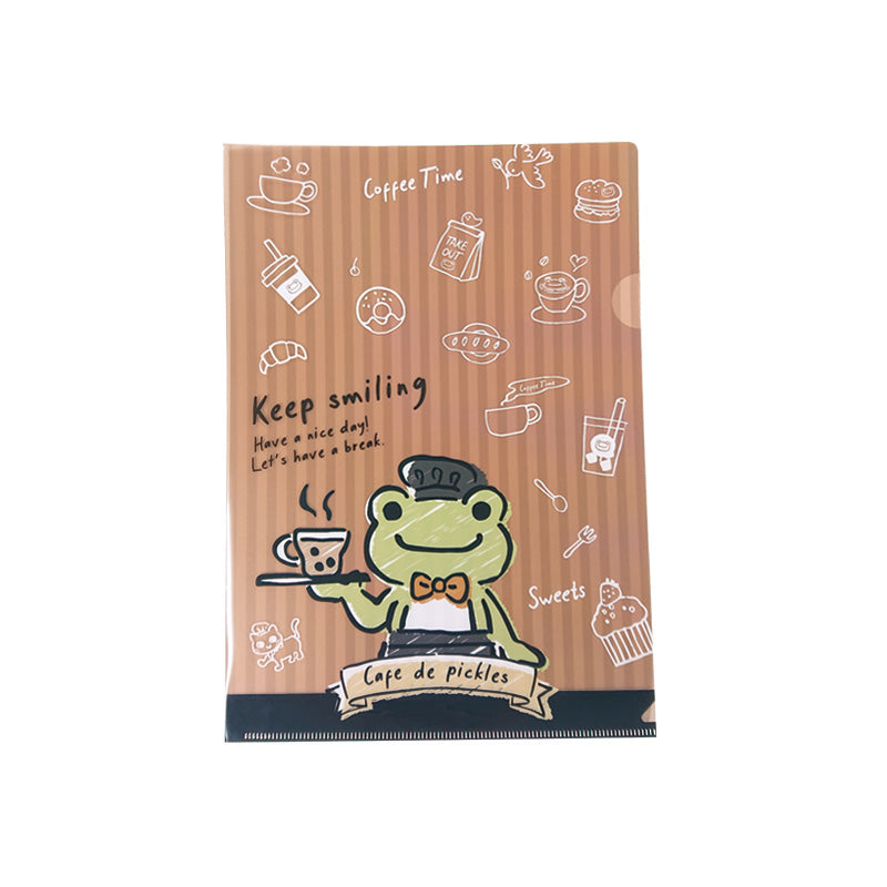 かえるのピクルス Ａ４クリアファイル cafe de pickles (株)ジェイ・エム