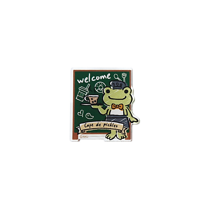 かえるのピクルス アクリルクリップ cafe de pickles welcome (株)ジェイ・エム