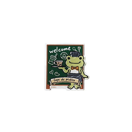 かえるのピクルス アクリルクリップ cafe de pickles welcome (株)ジェイ・エム