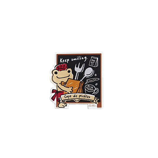 かえるのピクルス アクリルクリップ cafe de pickles keep smiling (株)ジェイ・エム