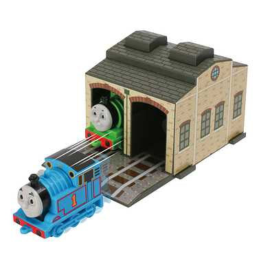 【メーカー取寄】194484 トーマス&パーシー機関庫よ～いドン！