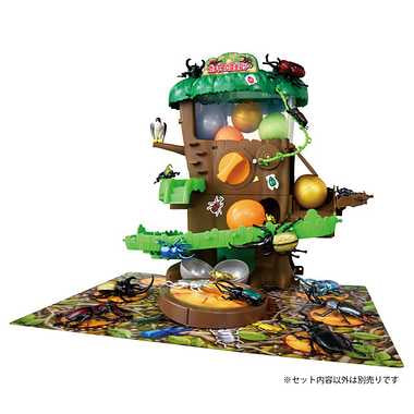 アニア バトルもできるゾ！ガチャコロ昆虫ツリー