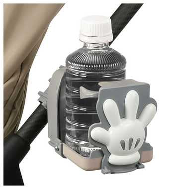たためるドリンクホルダー グレー ミッキーマウス