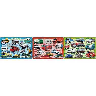 【メーカー取寄】24-167 ステップパノラマパズル がんばるじどうしゃ