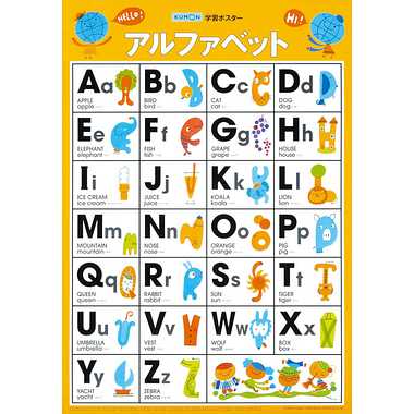 【メーカー取寄】GP-32 学習ポスター アルファベット
