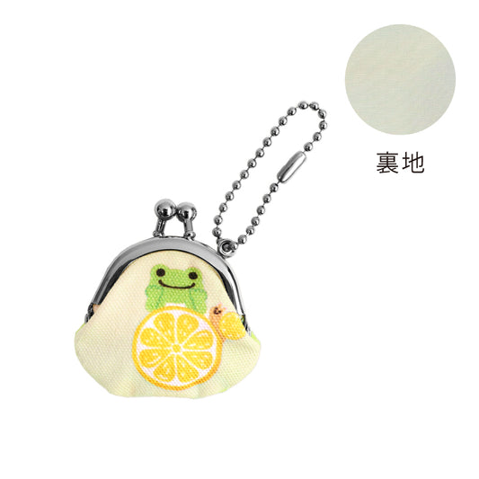 かえるのピクルス ミニがま口ストラップ レモン 秀和㈱