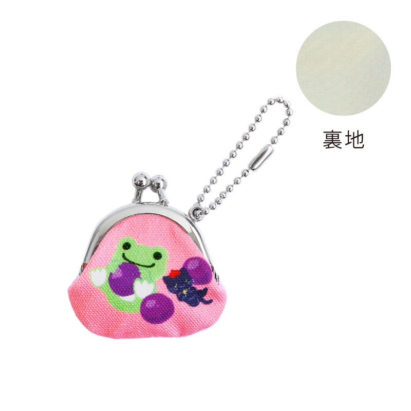 かえるのピクルス ミニがま口ストラップ グレープ 秀和㈱