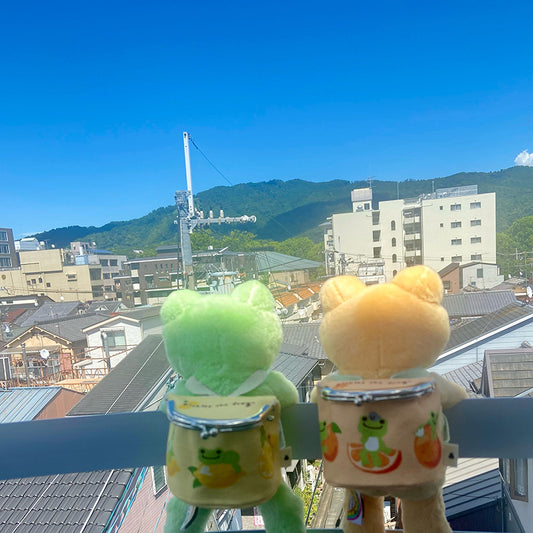 かえるのピクルス ビーンドール用がま口リュック オレンジ 秀和㈱