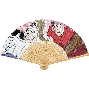 【メーカー取寄】扇子 二人の侍