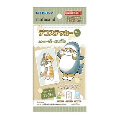 |メーカー品切れ中|【メーカー取寄】mofusand デコステッカーガムつき