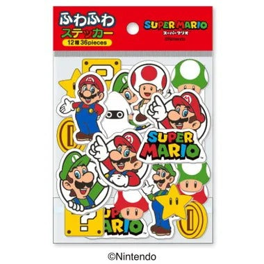 |メーカー品切れ中|【メーカー取寄】スーパーマリオ ふわふわステッカー