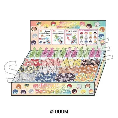【メーカー取寄】つめつめ消しゴム(ボトル36本入) カラフルピーチ