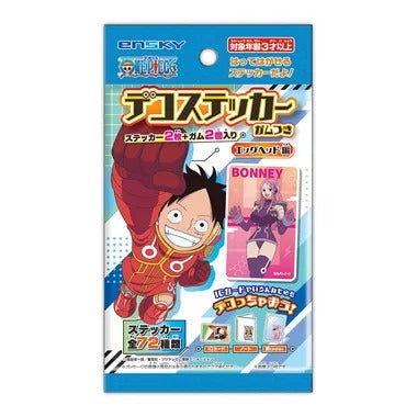 【メーカー取寄】ワンピース デコステッカーガムつき エッグヘッド編