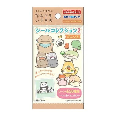 【メーカー取寄】シールコレクション２ガムつき なんでもいきもの