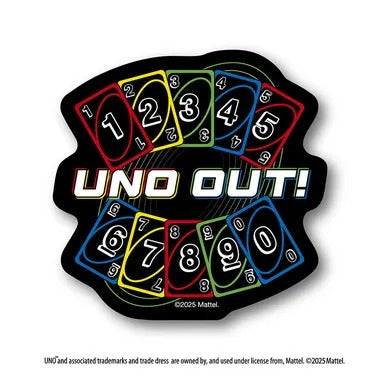 【メーカー取寄】ダイカットステッカーミニ UNO OUT! UNO