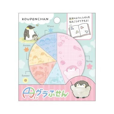 |メーカー品切れ中|【メーカー取寄】円グラふせん ②きせつ コウペンちゃん