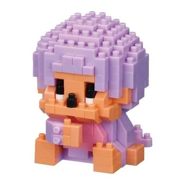 【予約】NBCC_287 ナノブロック 「モンチッチ」 モンチッチくん ライトパープル