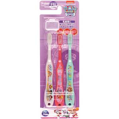 【メーカー取寄】ＴＢ５ＳＴ 園児用歯ブラシ3Pキャップ付 パウ・パトレスキュー