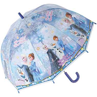 【メーカー取寄】ＵＢＶＤ５５ ドーム型ビニール傘 アナと雪の女王