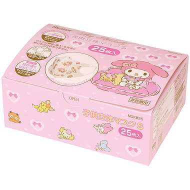 【メーカー取寄】MSKB25N 子供立体マスクS(25枚 マイメロディ