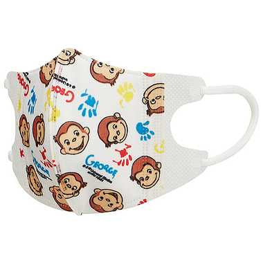 【メーカー取寄】MSKB1N 子供立体マスクS(7枚入り おさるのジョージ