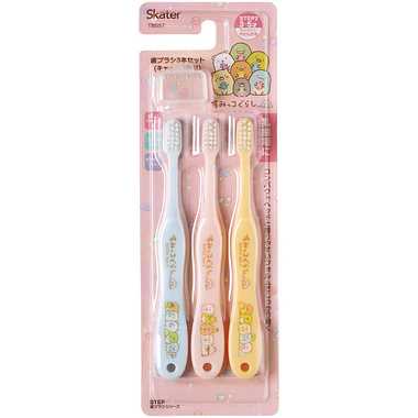 【メーカー取寄】ＴＢ５ＳＴ 園児用歯ブラシ3Pキャップ付 SG もぐらのおうち
