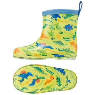 【メーカー取寄】ＲＩＢＴ１４ レインブーツ14cm ディノサウルス ピク