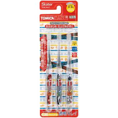【メーカー取寄】ＴＢＣＲ４Ｔ クリア歯ブラシ3本セット トミカ23
