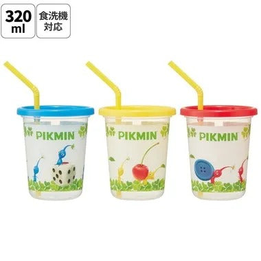 【メーカー取寄】ＳＩＨ３ＳＴ ストロー付タンブラー３個 ピクミン