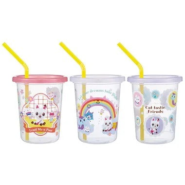【メーカー取寄】ＳＩＨ３ＳＴ ストロー付タンブラー３個 ギャビーハウス２６