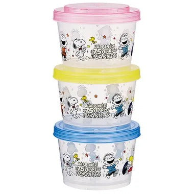 【メーカー取寄】ＳＩＪ３ 薄肉保存容器３Ｐセット ＰＥＡＮＵＴＳダンス