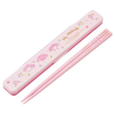 【メーカー取寄】ＡＢＣ３ 音の鳴らない箸・箸箱セット ＭＭパステル水彩花柄