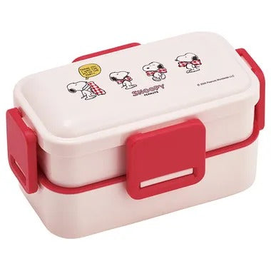 【メーカー取寄】ＰＦＬＷ４ ２段ふわっと弁当箱 ＳＮＯＯＰＹリボン