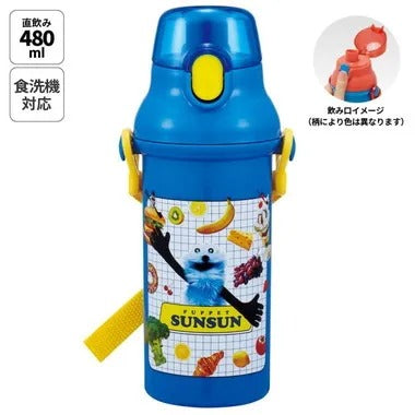 【メーカー取寄】ＰＳＢ５ＳＡＮ 直飲プラワンタッチボトル パペットスンスン