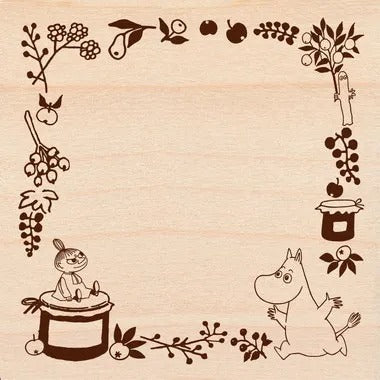 【メーカー取寄】TSW-165 いろどりはんこ MOOMIN 果実のリース