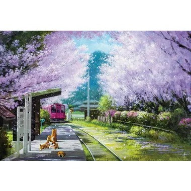 【メーカー取寄】1000-052 春のプラットホーム