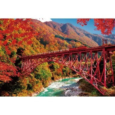 【メーカー取寄】1000-113 紅葉の黒部峡谷とトロッコ電車