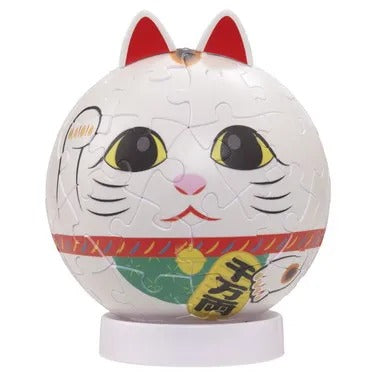 【メーカー取寄】2003-527 パズころりん招き猫白