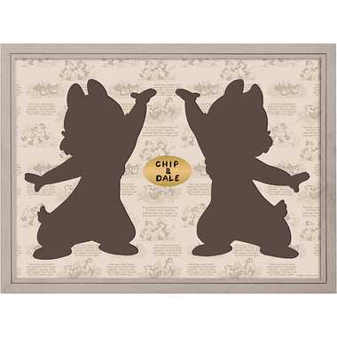 【メーカー取寄】16177-0550 ジグソーパズルシルエット専用フレーム ‐チップ＆デール‐