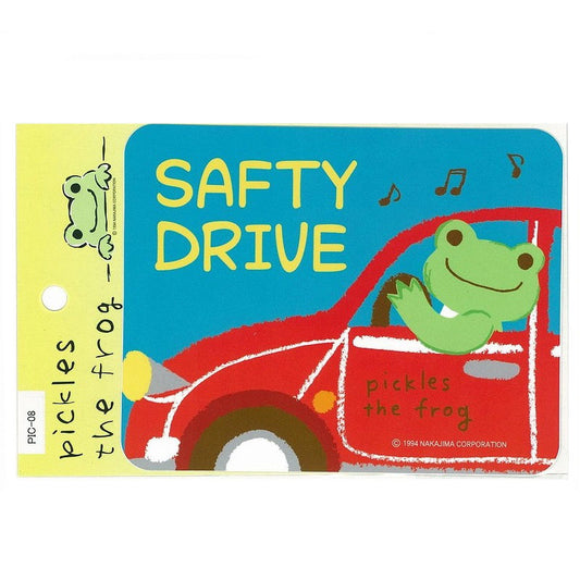 かえるのピクルス ステッカー SAFTY DRIVE (株)東洋マーク製作所