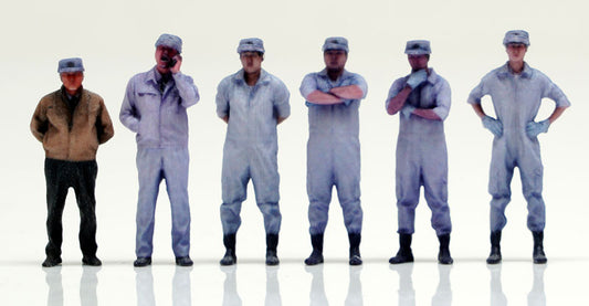 Mobile Police PATLABOR x figreal 1/60 Scale Figure Shinohara Heavy Industries Employee 6 Set - anime keychains wholesale