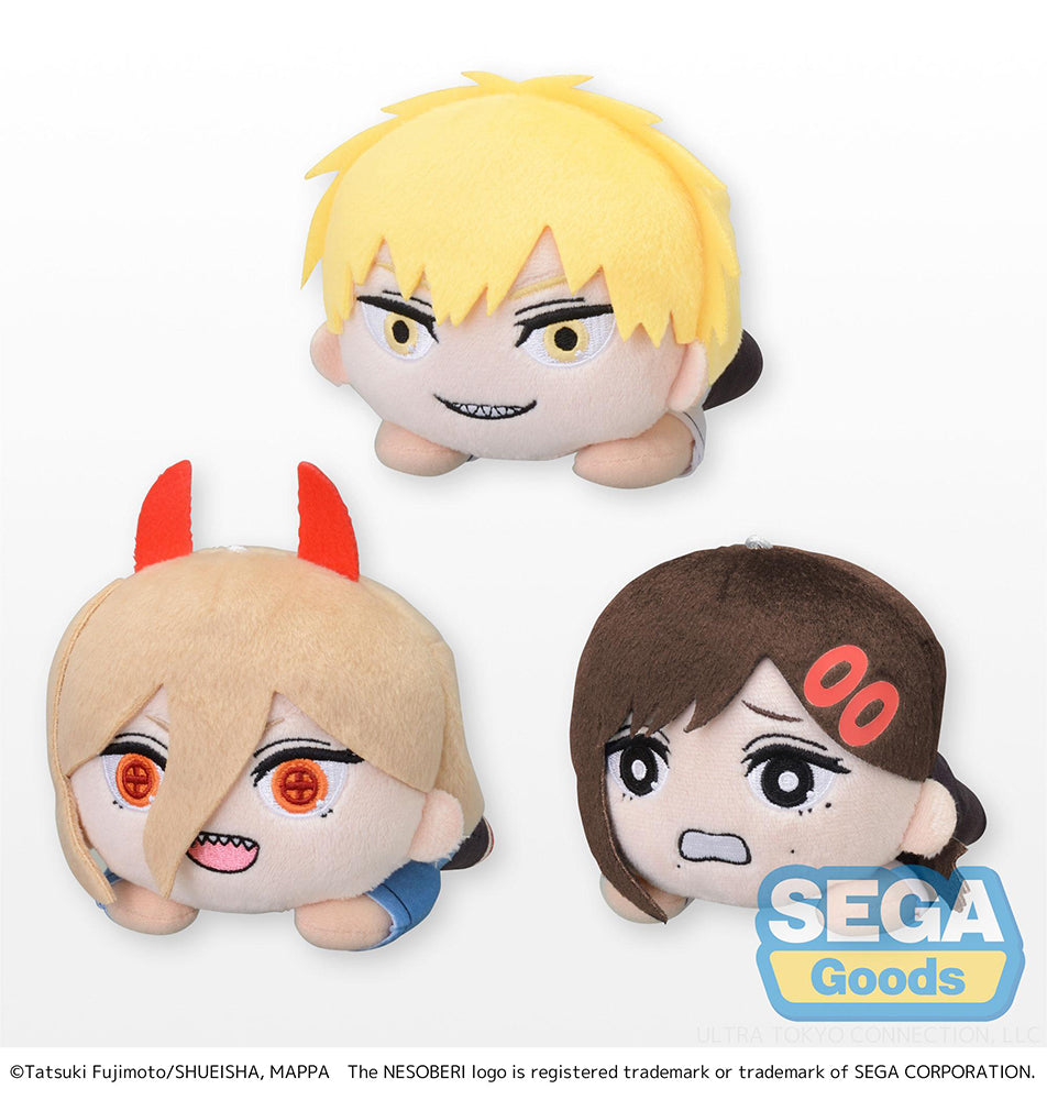 NESOBERI (Lay-Down) Chainsaw Man MP Plush Denji & Power & Kobeni - wholesale anime plush toys