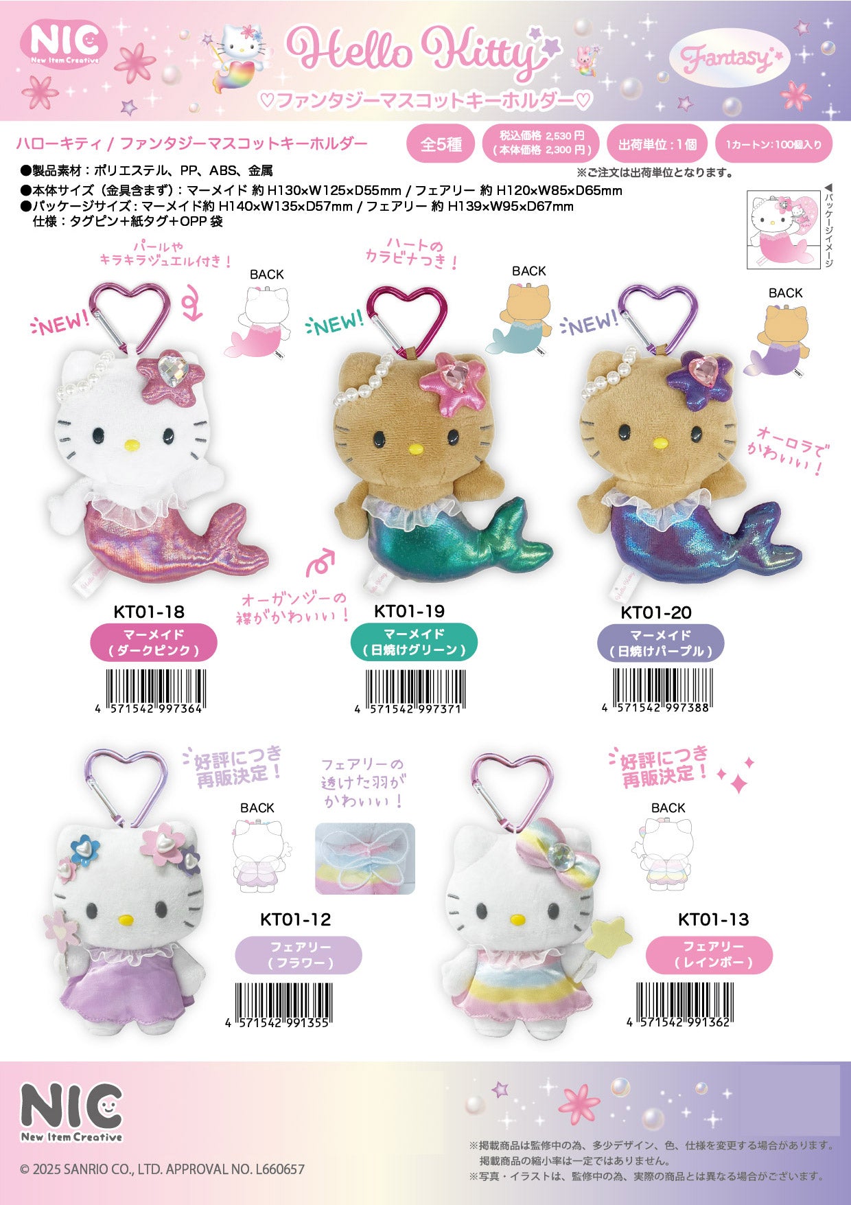ハローキティ ファンタジーマスコットキーホルダー